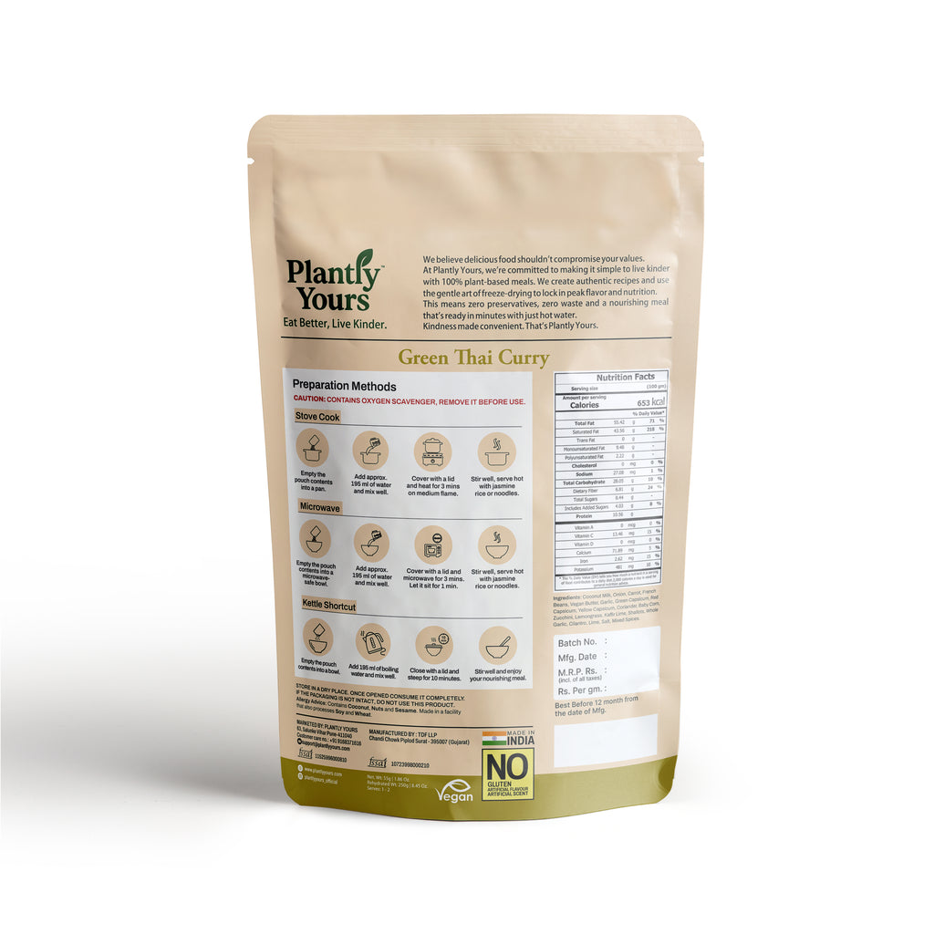 Green Thai Curry - Nutrition & Preparation