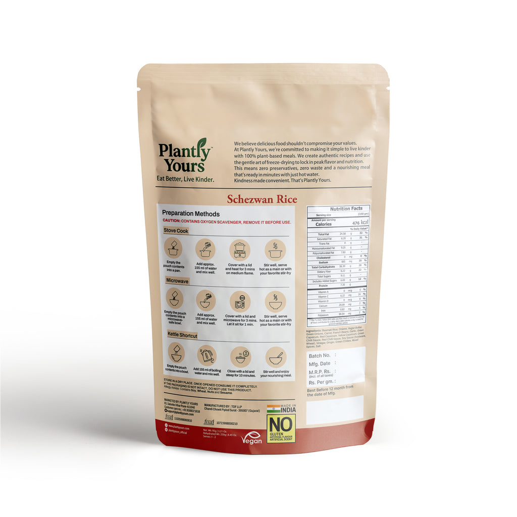 Schezwan Rice - Nutrition & Preparation
